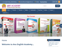 Tablet Screenshot of anu-academy.com
